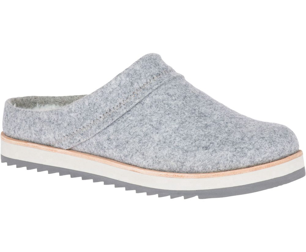 Slip On Senhora - Merrell Juno Clog Wool - Cinzentas - ZGR503249